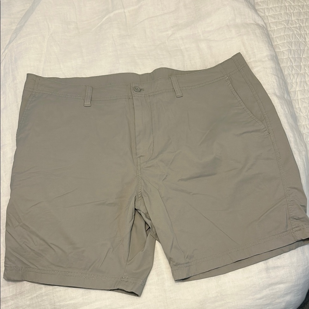 Duck Head Gray Flat Front Shorts